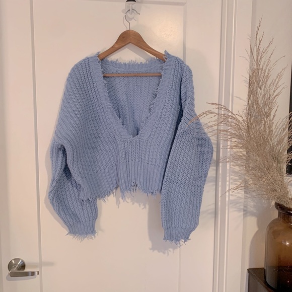 WildFox Deep V Palmetto Sweater - Picture 5 of 7